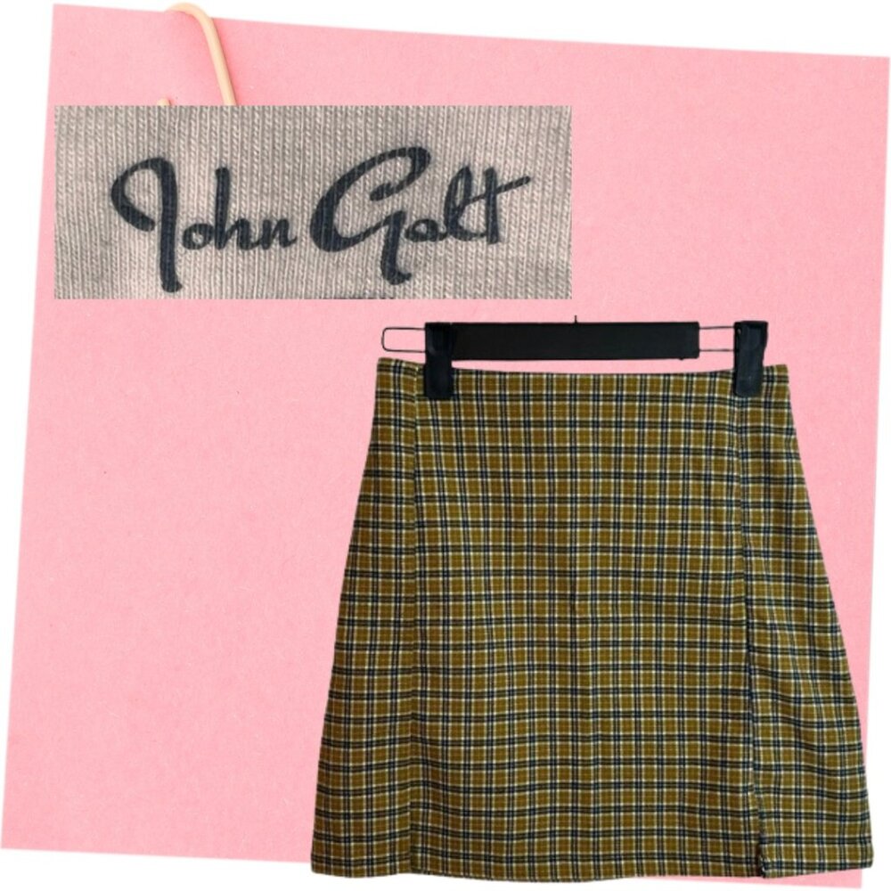 Brandy Melville John Galt plaid mini skirt